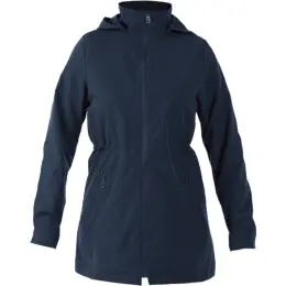 Ladies Water Resistant Rain Jacket Navy Front